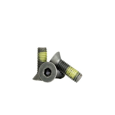 Newport Fasteners #10-24 Socket Head Cap Screw, Flat Head, Black Oxide Alloy Steel, 1 in Length, 100 PK 283196-100